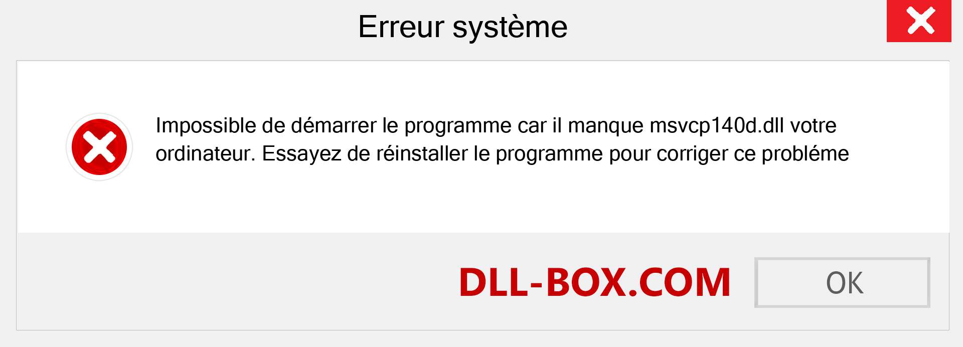 Le fichier msvcp140d.dll est manquant ?. Télécharger pour Windows 7, 8, 10 - Correction de l'erreur manquante msvcp140d dll sur Windows, photos, images